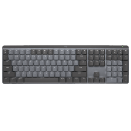 罗技（Logitech）MX MECHANICAL商务低噪无线双模矮轴机械键盘 智能键盘 110键 全尺寸段落茶轴  