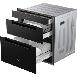 美的（Midea）【国家补贴】灭菌舱消毒柜家用 嵌入式厨房餐具碗柜碗筷茶杯紫外线 婴儿奶瓶150L三层大容量150B05 二星级 150L 大容量母婴灭菌舱