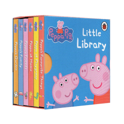 小猪佩奇 Peppa Pig little Library 6册手掌纸板书 粉红猪小妹 启蒙认知英文原版 小小图书馆 儿童启蒙绘本 睡前故事书籍 绿山墙