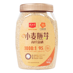 精力沛小麦胚芽高纤富硒968g/罐无添加蔗糖原味高蛋白低GI营养麦片即食