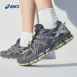 亚瑟士ASICS男子跑步鞋抓地稳定越野鞋跑鞋运动鞋GEL-KAHANA 8 深灰色/蓝灰色 42.5