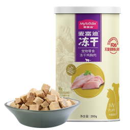 麦富迪 猫零食 冻干猫咪零食成猫幼猫通用宠物猫冻干 鸡胸肉冻干200g
