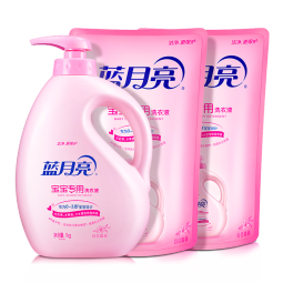 蓝月亮 儿童专用洗衣液1kg瓶+1kg袋*2 （百合香）婴儿洗衣液宝宝适用