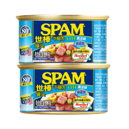 世棒（SPAM）午餐肉罐头清淡198g*2罐 早餐火锅烧烤香锅 史迪仔电影儿童节礼物