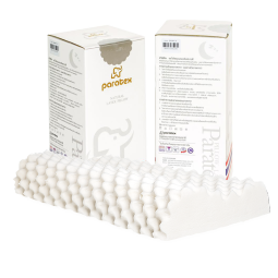 paratex颗粒偏低按摩波浪枕泰国原装进口天然乳胶枕头94%乳胶含量 女士枕