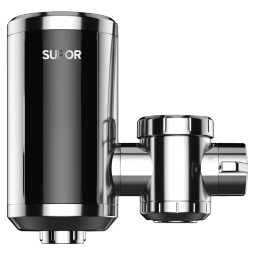 苏泊尔（SUPOR）电热水龙头速热家用即热式免安装快速加热厨宝小型电热水器冷热两用过水热厨房 不锈钢+漏保