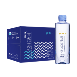 依能 天然苏打水 弱碱性pH8.0+ 无添加 420ml*15瓶 整箱装 饮用天然水
