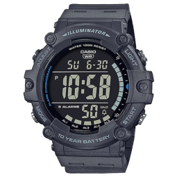 卡西欧（CASIO）复古小方块多功能户外防水男士手表AE-1500WH-8BVDF 藏蓝色