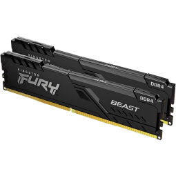 金士顿（Kingston）FURY 16GB(8G×2)套装 DDR4 3200 C16 台式机内存条 Beast野兽系列 骇客神条