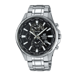 卡西欧（CASIO）防水商务休闲男士手表 EFR-304男表送男友礼物 EFR-304D-1A地球表盘