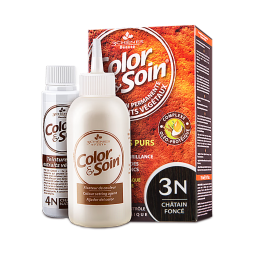 三橡树染发剂植物草本遮盖白发可用进口染发膏  3N暗栗色135mL