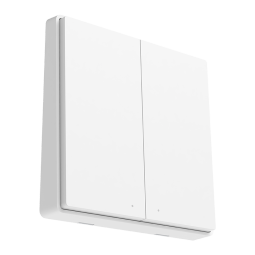 Aqara绿米联创无线开关E1随意贴双键 遥控开关已接入米家/HomeKit 白色 
