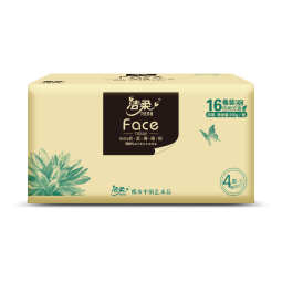 洁柔有芯卷纸 艺术油画Face4层200克*16卷 厕纸擦手卫生纸巾整箱 