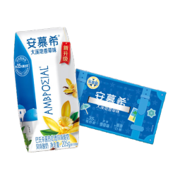 安慕希伊利常温香草风味酸奶整箱常温生牛乳牛奶乳品儿童营养早餐礼盒装 大溪地香草205gx10盒x1箱3月产 