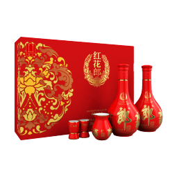 郎【婚宴送礼】郎酒 红花郎十（10） 陈酿53度酱香型高度白酒礼盒装 53度 500mL 2瓶