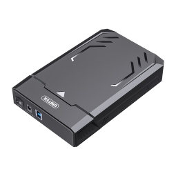 优越者移动硬盘盒3.5英寸USB3.0带HUB高速台式电脑笔记本外接usb转sata机械SSD固态硬盘盒子 新品【3.5硬盘盒+12V2A电源】S1250A 