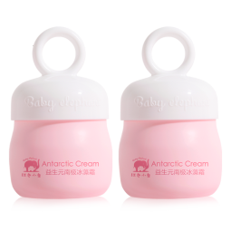 红色小象面霜 冰雪霜儿童婴儿宝宝夏季保湿乳清爽晒后清凉舒红不黏腻 【推荐】霞多丽霜50g*2+25g*2