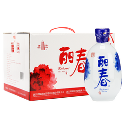 塔牌 绍兴黄酒 牡丹丽春精致黄酒 八年陈酿花雕酒 半干型手工黄酒 375mL 6瓶 整箱装