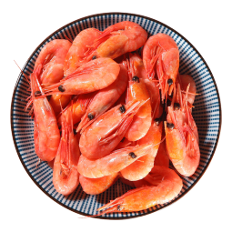 禧美海产加拿大熟冻北极甜虾1斤/袋 65-85只 (MSC认证) 即食 海鲜水产 