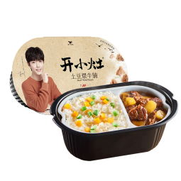 统一开小灶 土豆煨牛腩自热米饭 盒装 271g*1盒 户外速食方便