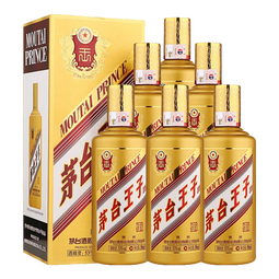 茅台贵州茅台王子酒 金王子酱香型白酒 伴手礼【父亲节礼物】商务宴请 53度 500mL 6瓶