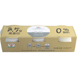 和润 希腊式0脂肪0蔗糖 100g*3杯 酸奶酸牛奶脱脂发酵乳酸奶碗高蛋白