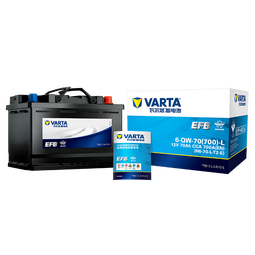 瓦尔塔（VARTA）京东自营汽车电瓶蓄电池启停EFBH5-60本田思域XRV雅阁长城哈弗 