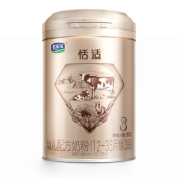 君乐宝恬适3段幼儿配方奶粉(12-36月龄)800克 新老包装随机发 