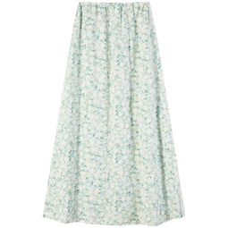 欧迪芬（Ordifen）家居服女清新碎花裙松紧腰半裙可外穿 OF2410 姜黄 L