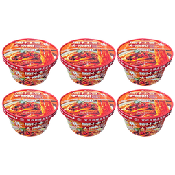 吾京流汁土豆大宽粉272g*6桶整箱装 红油味 速食食品米粉米线懒人夜宵