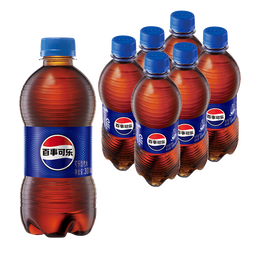 百事可乐 Pepsi 碳酸汽水饮料瓶装整箱 百事出品 新老包装随机发货 百事可乐300ml*6瓶 