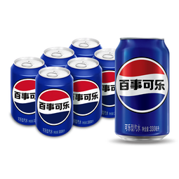 百事可乐 Pepsi 碳酸汽水饮料经典罐整箱 百事出品 新老包装随机发货 【经典罐】百事可乐330ml*6罐