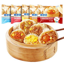 林饱饱【41元加购任选6件】家庭装240g纸皮烧麦 学生上班族早餐面点美食 鲜肉纸皮烧麦1袋240g