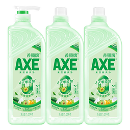 斧头牌（AXE）金骏青梅果蔬餐具净洗洁精1.01kg*3（泵+补补）6大零添加 