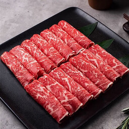安格斯M5肥牛片谷饲原切肥牛卷新鲜雪花牛肉火锅菜品 原切 250g 1盒 安格斯M5牛肉卷 