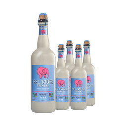 粉象 浅粉象啤酒 比利时烈性艾尔 比利时原装进口 750ml*4瓶 