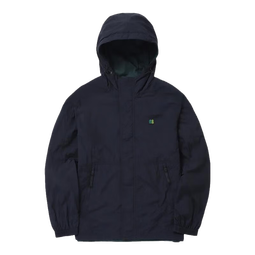KOLON SPORT可隆男女春秋宽松防风防水尼龙连帽夹克JWJJA23111NAY 海军蓝 SM  