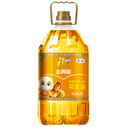 福临门 金阙谣 食用油 浓香压榨一级 花生油5L 