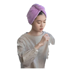 三利干发帽 吸水速干擦头发毛巾包头巾浴帽女长发干发神器 湖蓝+浅粉 