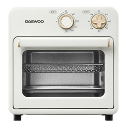 大宇（DAEWOO）空气炸烤箱 家用空气炸锅烤箱一体机 多功能10L热风循环免翻面迷你电烤箱 KX05米白色 