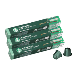 星巴克派克市场53g*3盒Nespresso浓胶囊瑞士进口中度烘焙 11月16到期