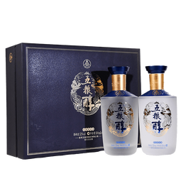 五粮液 五粮醇礼盒 浓香型白酒礼盒 52度 500mL 2瓶 