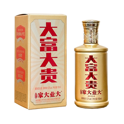 家大业大酒口粮白酒大富大贵100ml*1瓶二两酱香型摆柜小酒品鉴酒 
