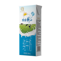 认养牧场鲜知纯牛奶200ml*20学生儿童早餐牛奶青少年牛奶  