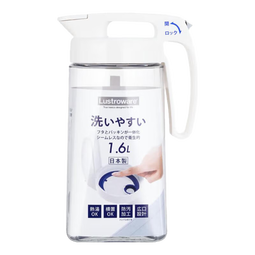 LUSTRO WARE【原装进口】日本岩崎 冷水壶家用大容量耐高低温密封不漏凉水壶 K-1285W【日本制】1.6L 单个装 