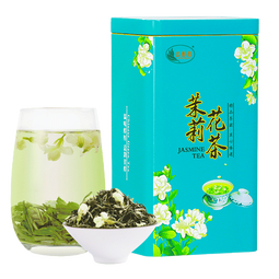立香园 茉莉花茶 2025新茶浓香型白毫绿茶口粮茶自己喝茶叶大份量铁盒装 250g铁盒装 