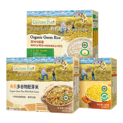 爷爷的农场辅食米粥 儿童粗粮早餐米粥 宝宝辅食粥速食营养粥 黄小米+胚芽米+多谷物米 