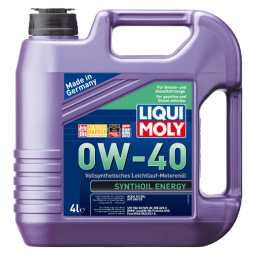 力魔（LIQUI MOLY）德国原装进口 能量型PAO全合成机油 0W-40 A3/B4级 4L 