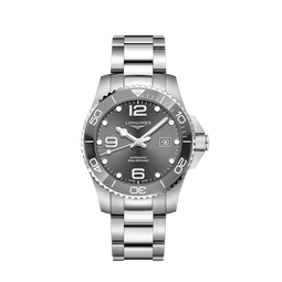 浪琴（LONGINES）瑞士手表 康卡斯潜水系列 机械钢带男表L37824766 