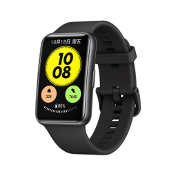 华为HUAWEI WATCH FIT new 曜石黑 华为手表 运动智能手表 时尚轻薄快充 炫彩大屏男女 